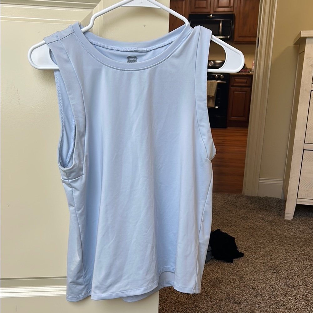 Light Blue Sleeveless Women's Tennis Top